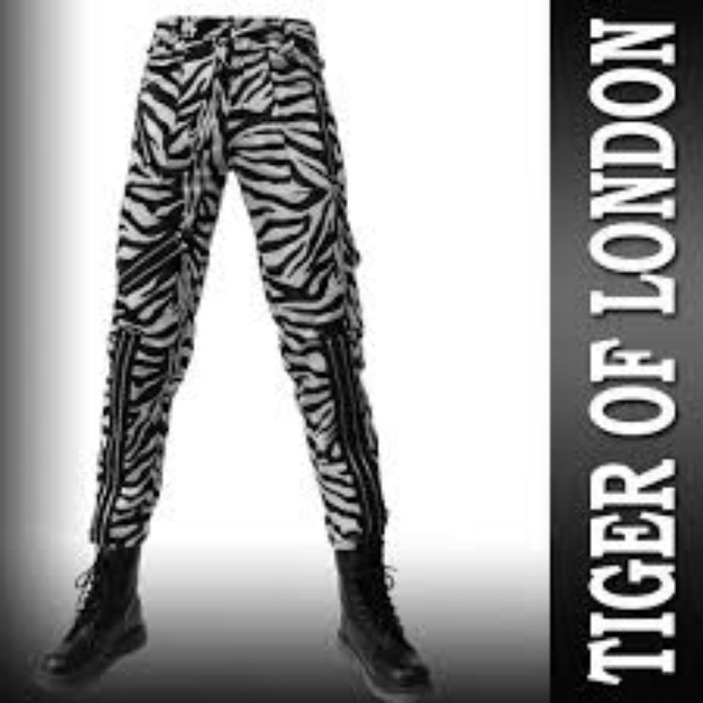 Tiger of London Zebra Zipper Punk Pants